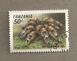 Sellos del Mundo : Africa : Tanzania : Araña Eurypelma