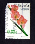 Stamps Spain -  Gladiolo