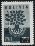 Stamps Bolivia -  Sellos sobrecargados