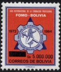 Stamps Bolivia -  Sellos sobrecargados con nuevos valores