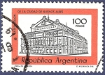 Stamps : America : Argentina :  ARG Teatro Colón 100 naranja