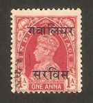 Sellos de Asia - India -  george VI