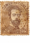 Stamps Spain -  AMADEO-I- 124