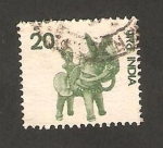 Stamps : Asia : India :  445 - artesanía, caballo de juguete