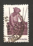 Stamps : Asia : India :  tejiendo