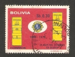 Stamps Bolivia -  25 años del leonismo en Bolivia