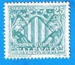 Stamps Spain -  11 Escudo de Valencia