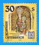 Stamps Austria -  Schottenmandonna Schottenstift