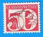 Stamps Czechoslovakia -  Cifras