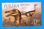 Stamps Poland -  Gallimimus