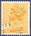 Sellos de Europa - Reino Unido -  UK QEII 10,50 amarillo