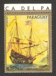 Sellos de America - Paraguay -  Nave Santa María