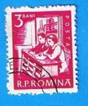 Stamps Romania -  Escuela