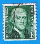 Sellos de America - Estados Unidos -  Thomas Jefferson