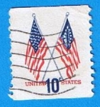 Stamps United States -  Banderas