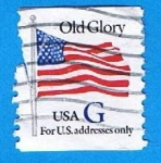 Stamps United States -  Bandera