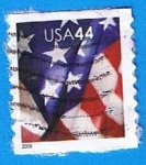 Stamps United States -  Bandera