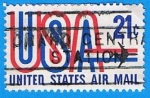 Stamps United States -  Letras de colores