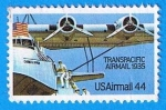 Sellos de America - Estados Unidos -  Transpacific Airmail 1935