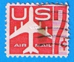 Stamps United States -  Avion