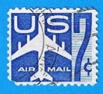 Stamps United States -  Avion