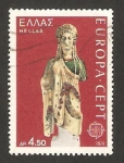 Stamps Greece -  europa cept, escultura