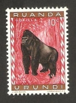 Stamps Rwanda -  un gorila