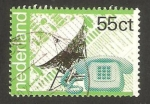 Stamps Netherlands -  centº de los servicios postales. teléfono público y antena terrestre