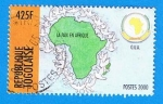 Stamps Togo -  Mapa de Africa