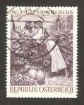 Stamps Austria -  centº de la casa de los artistas, el beso, de pettenkofe