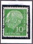 Stamps Germany -  Presidente Theodor Heuss