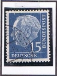 Stamps Germany -  Presidente Theodor Heuss