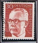 Stamps Germany -  Presidente Heinemann