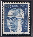 Stamps Germany -  Presidente Heinemann