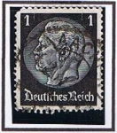 Stamps Germany -  Presidente Von Hindenburg