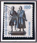 Stamps Germany -  Goethe Schiller