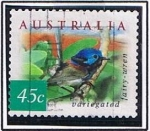 Stamps Australia -  Varigeted fairy-wren