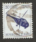 Stamps Haiti -  Ayuda a las víctimas del Ciclón Hazel, helicóptero