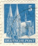 Stamps Germany -  pi ALEMANIA monumentos 1948 5 2