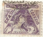 Stamps Brazil -  BRASIL 1931-34 (RHM283) Filigrana cruzeiro 200r