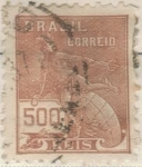 Stamps Brazil -  BRASIL 1920 (RHM187) Vovo - Parte 1 sem filigrana 50r