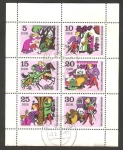 Stamps Germany -  imágenes de cuento alemán -pequeño hermano pequeña hermana