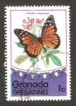 Stamps Grenada -  mariposa danaus gilippus