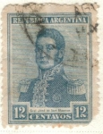 Sellos de America - Argentina -  ARGENTINA 1917 (MT219) San Martin 12c