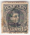 Stamps : Europe : Spain :  ALfonso XIII, Tipo Cadete. - Edifil 244