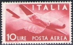 Stamps Italy -  Italia 1945-7 Scott C110 Sello Nuevo MNH** Correo Aereo Avion 10L 