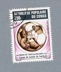 Stamps Republic of the Congo -  Copa del Mundo de Fútbol