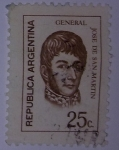 Stamps Argentina -  General Jose de San Martin