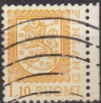 Sellos del Mundo : Europe : Finland : FINLANDIA 1979 Scott 565 Sello Serie Basica Heraldica usado Suomi Finland Michel 834 