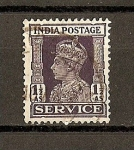 Stamps Europe - United Kingdom -  Jorge VI /  India Inglesa / Servicio